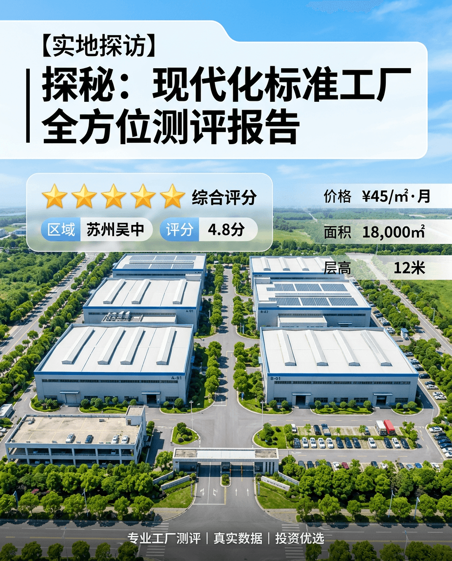 28元/㎡的苏州园区厂房，我替你们看了👀
